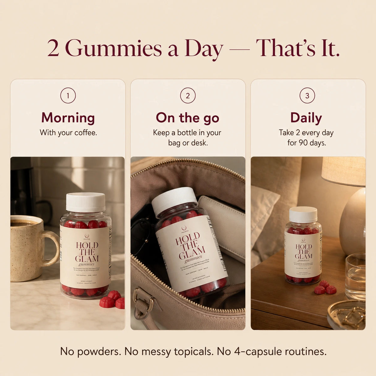 HOLD THE GLAM Gummies