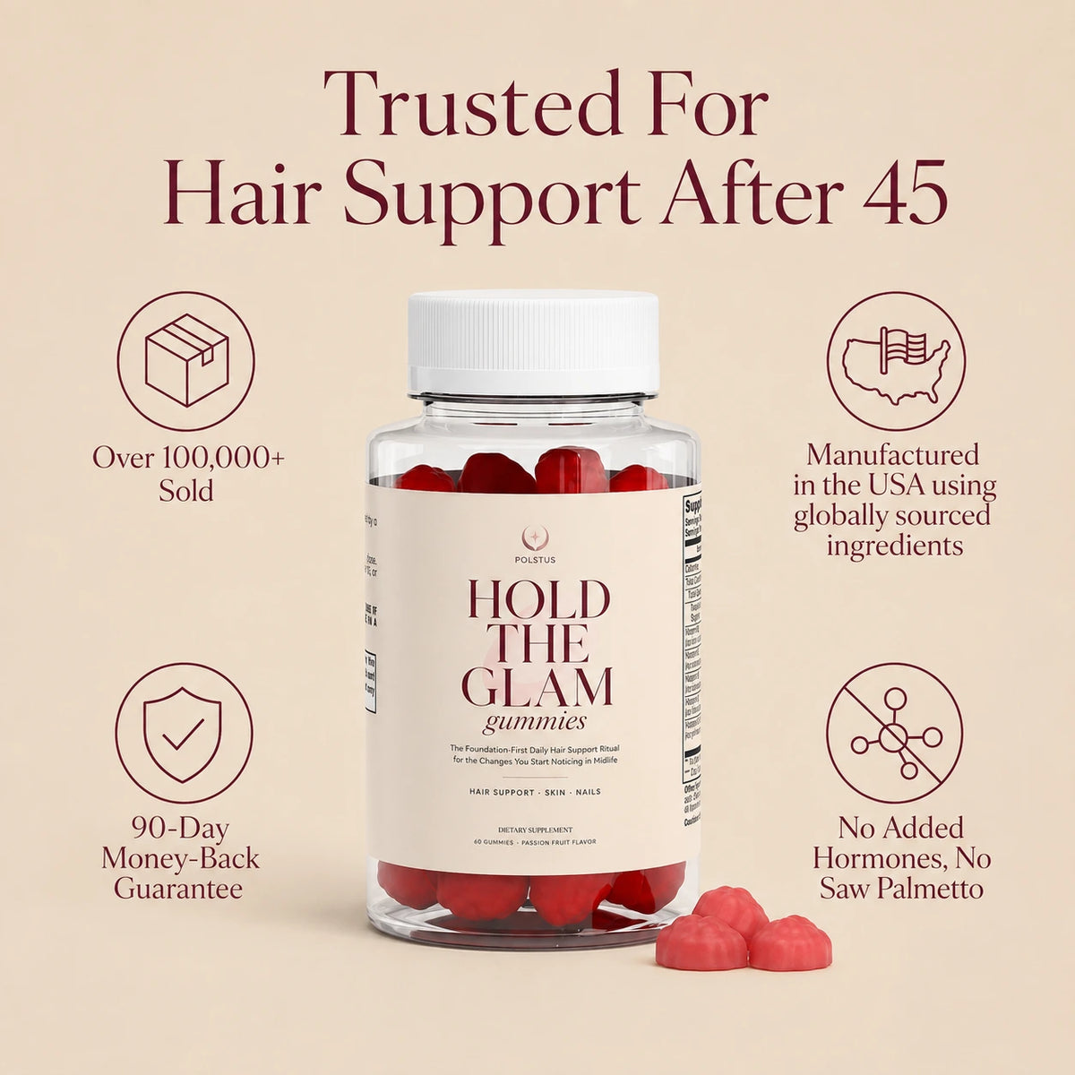 HOLD THE GLAM Gummies