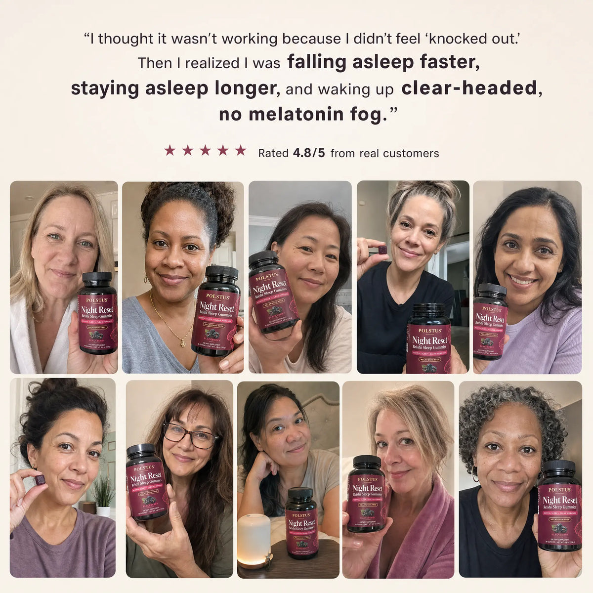 Night Reset Reishi Sleep Gummies