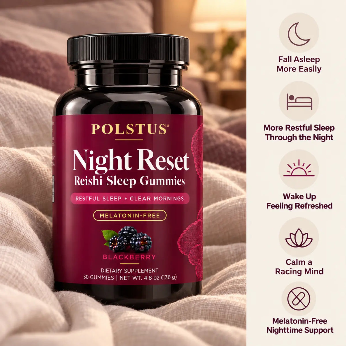 Night Reset Reishi Sleep Gummies