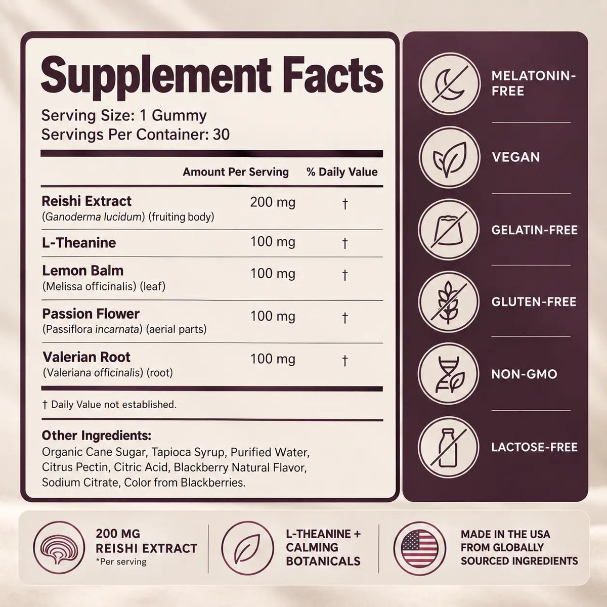 Night Reset Reishi Sleep Gummies
