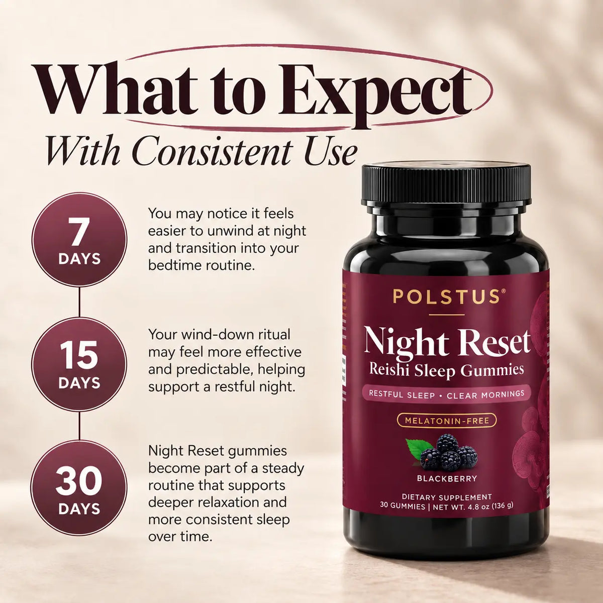Night Reset Reishi Sleep Gummies